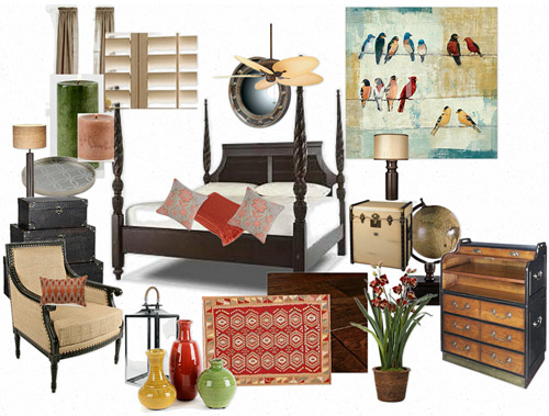 colonial style mood board