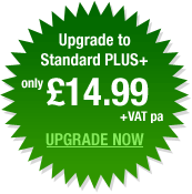 Upgrade to our Standard PLUS service for only &pound;14.99+vat